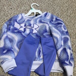 Under Armour Blue and White Fleece Sweatshirt with Leggings